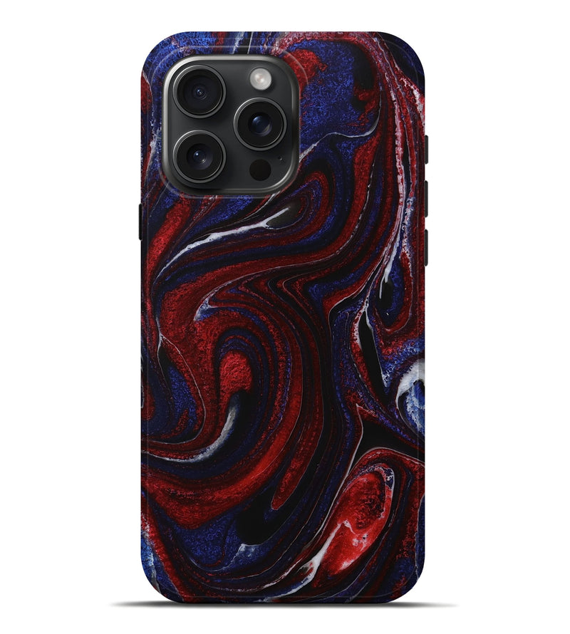 iPhone 16 Pro Max ResinArt Live Edge Phone Case - Skyler (Red, 731205)