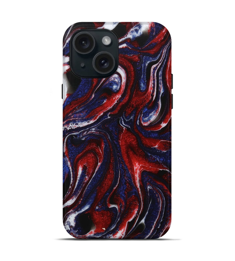 iPhone 15 ResinArt Live Edge Phone Case - Iseabal (Red, 731206)