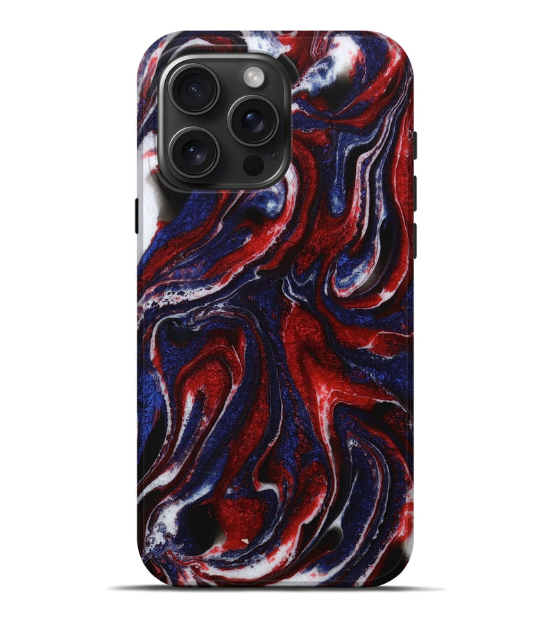 iPhone 16 Pro Max ResinArt Live Edge Phone Case - Iseabal (Red, 731206)