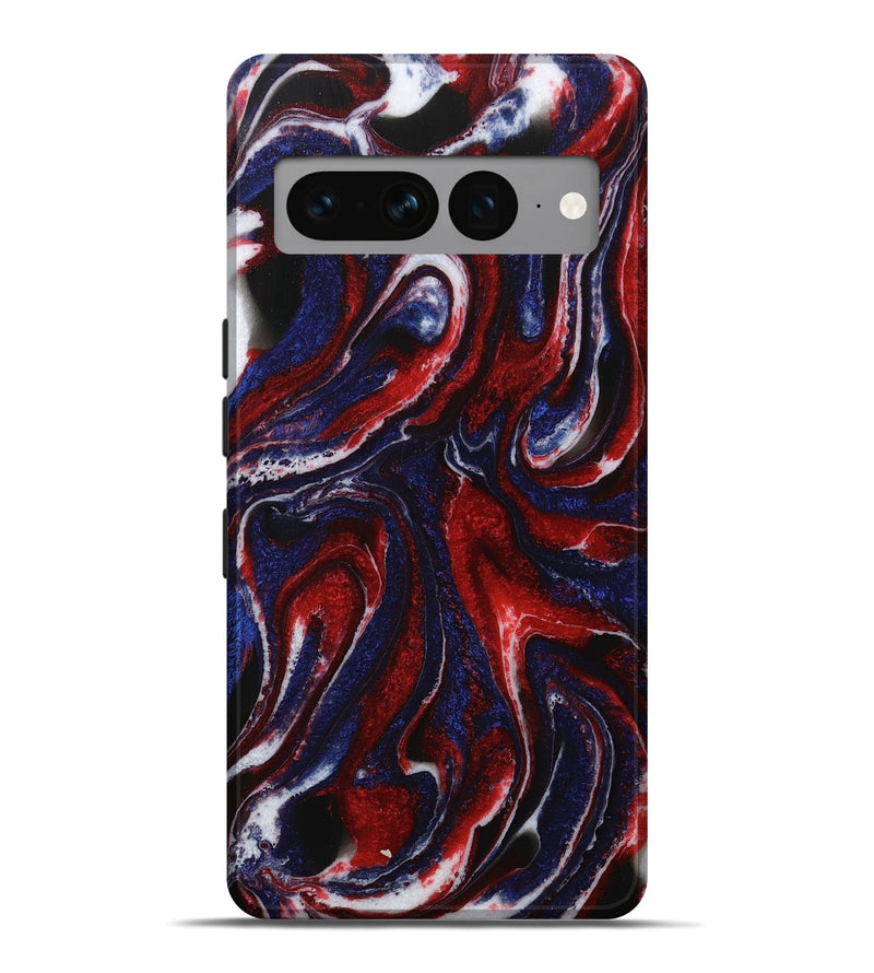 Pixel 7 Pro ResinArt Live Edge Phone Case - Iseabal (Red, 731206)