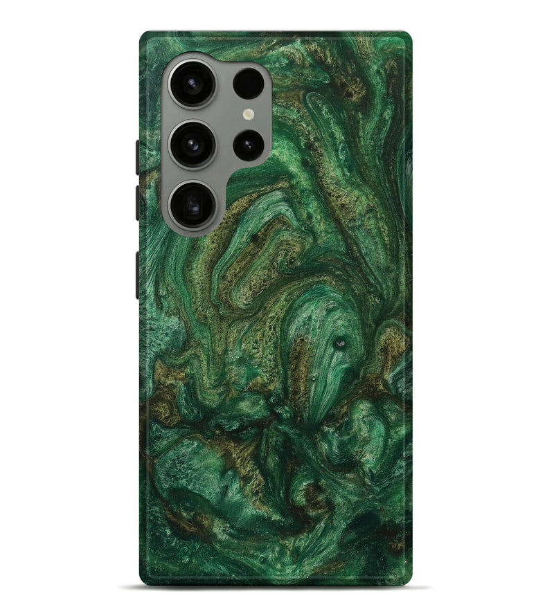 Galaxy S24 Ultra ResinArt Live Edge Phone Case - Lonneke (Green, 731210)