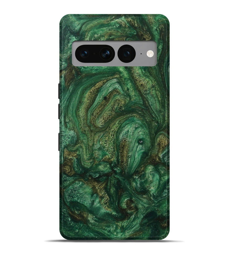 Pixel 7 Pro ResinArt Live Edge Phone Case - Lonneke (Green, 731210)