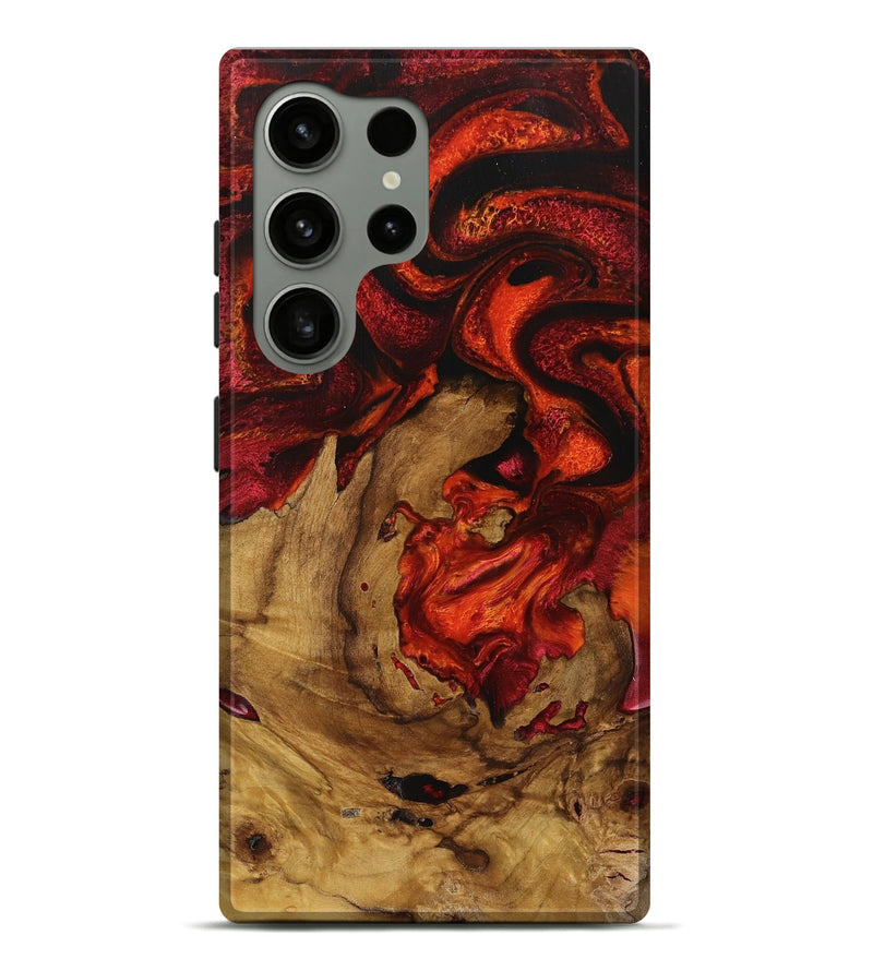 Galaxy S24 Ultra Wood Live Edge Phone Case - Jaime (Red, 731211)