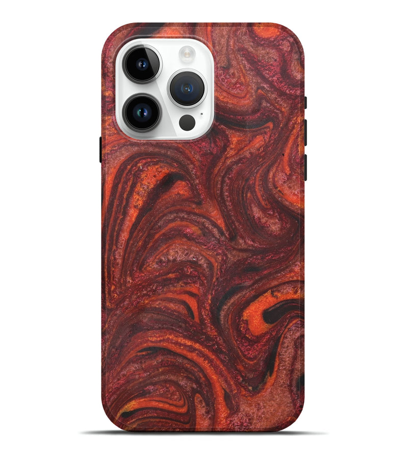 iPhone 15 Pro Max ResinArt Live Edge Phone Case - Tamra (Red, 731219)