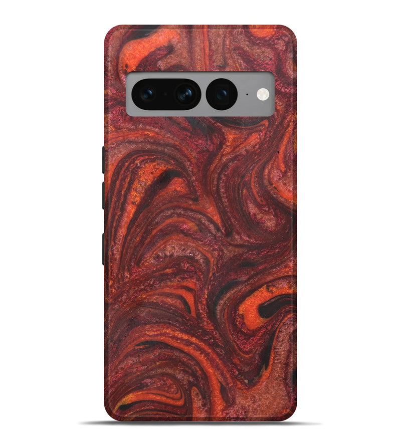 Pixel 7 Pro ResinArt Live Edge Phone Case - Tamra (Red, 731219)