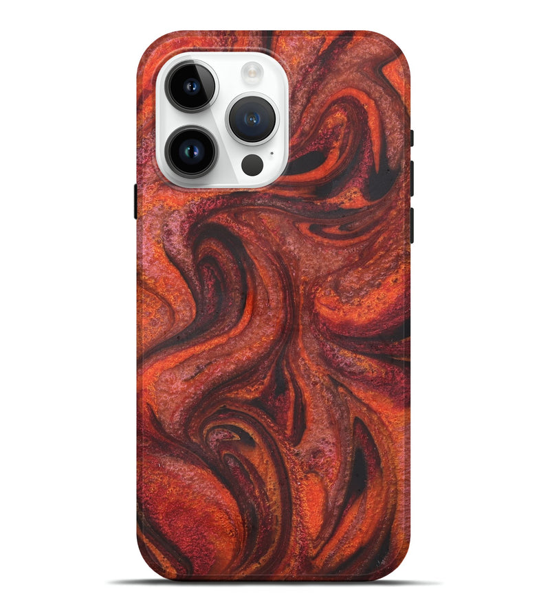 iPhone 15 Pro Max ResinArt Live Edge Phone Case - Ezekiel (Red, 731221)