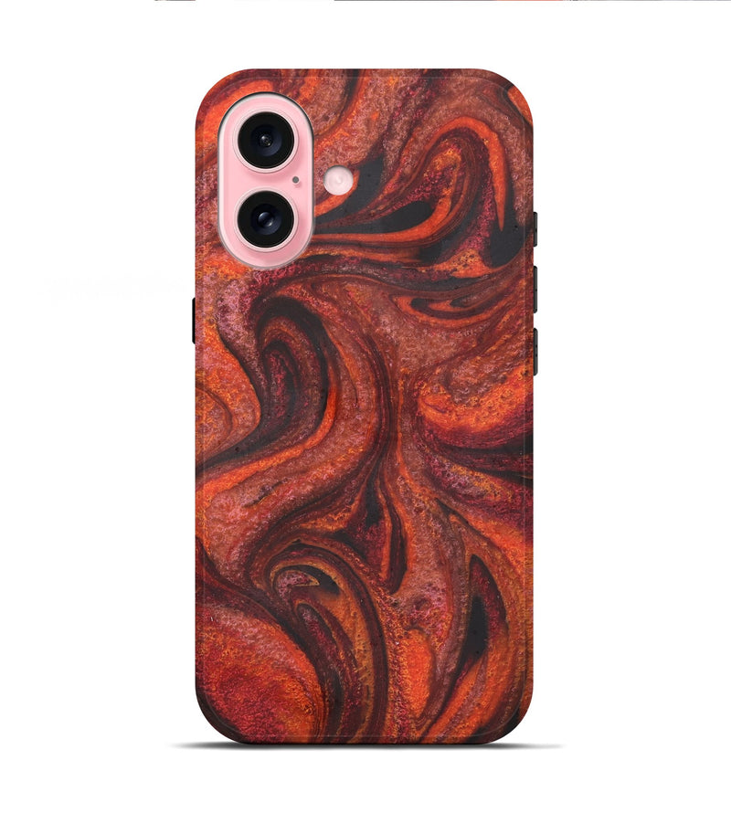 iPhone 16 ResinArt Live Edge Phone Case - Ezekiel (Red, 731221)