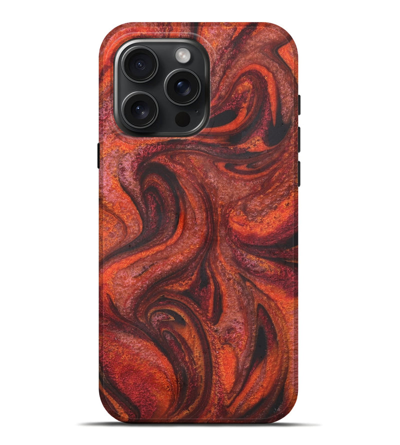 iPhone 16 Pro Max ResinArt Live Edge Phone Case - Ezekiel (Red, 731221)