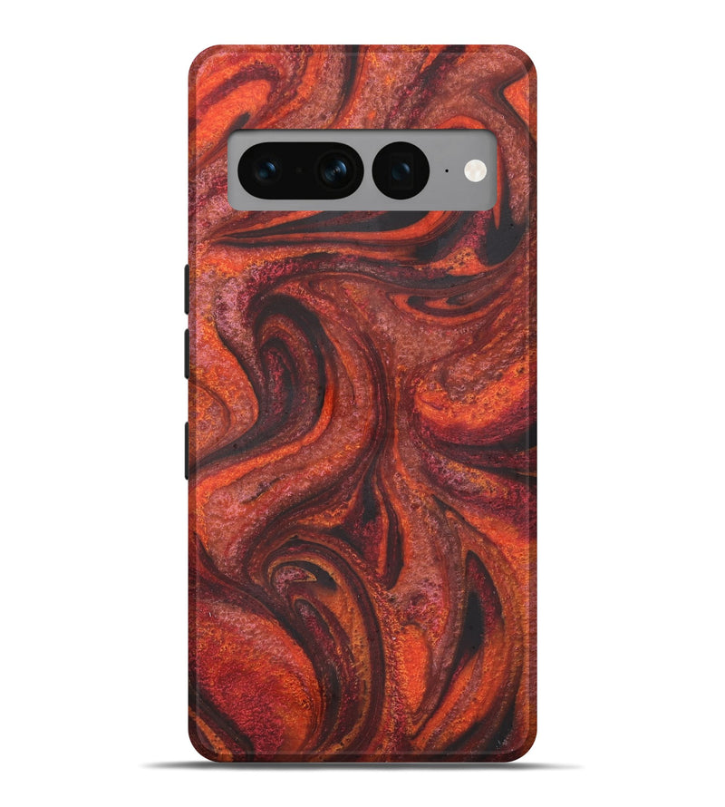 Pixel 7 Pro ResinArt Live Edge Phone Case - Ezekiel (Red, 731221)