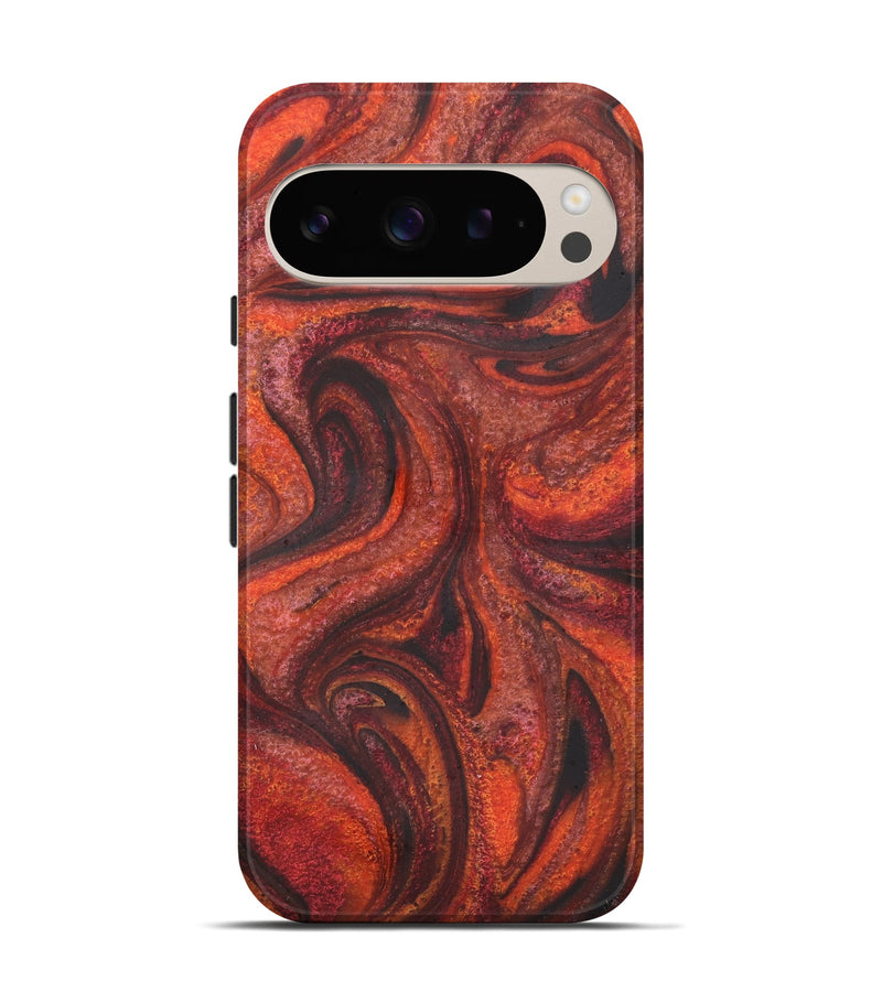 Pixel 9 ResinArt Live Edge Phone Case - Ezekiel (Red, 731221)