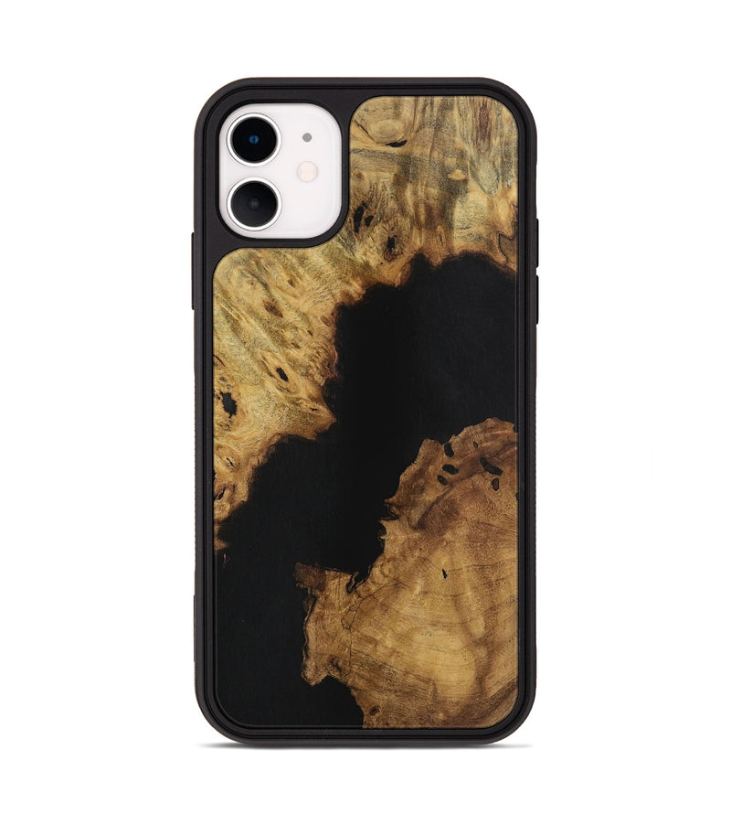 iPhone 11 Wood Phone Case - Kipp (Pure Black, 731245)