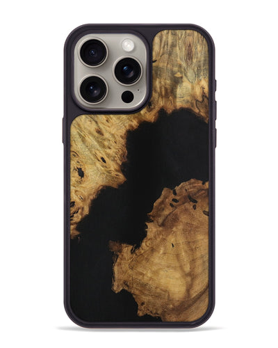 iPhone 15 Pro Max Wood Phone Case - Kipp (Pure Black, 731245)