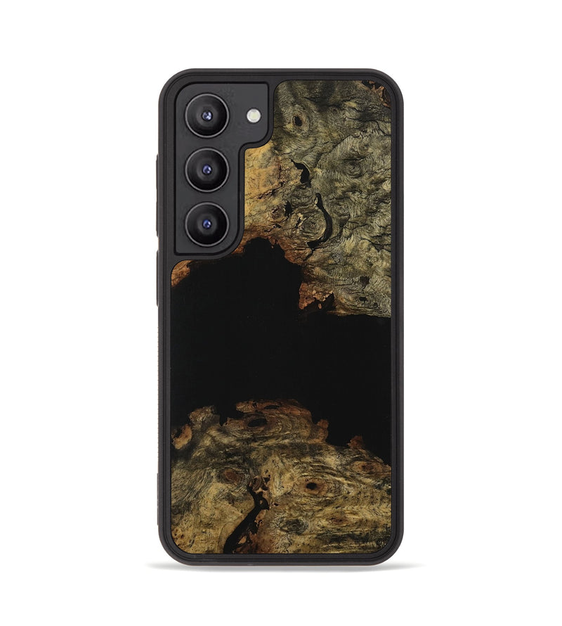 Galaxy S23 Wood Phone Case - Murial (Pure Black, 731246)