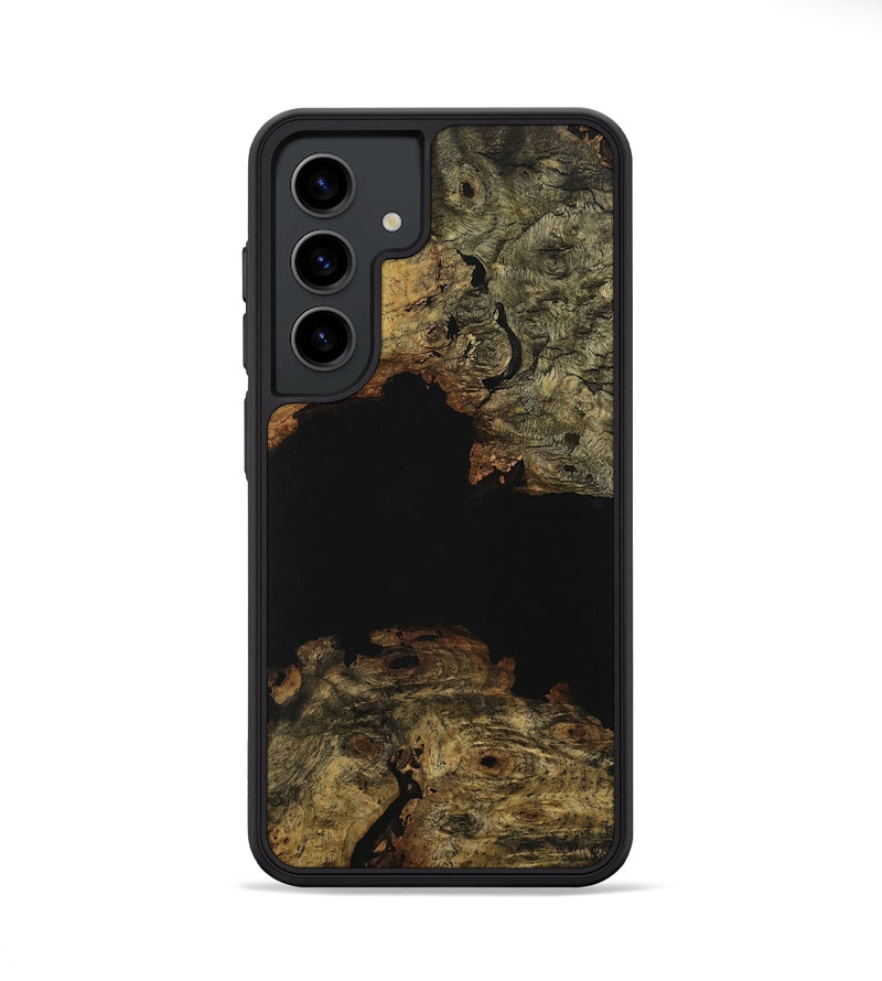 Galaxy S24 Wood Phone Case - Murial (Pure Black, 731246)