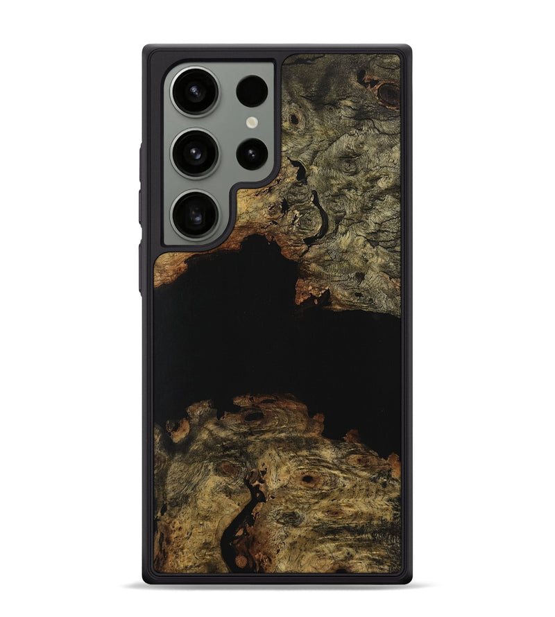 Galaxy S24 Ultra Wood Phone Case - Murial (Pure Black, 731246)