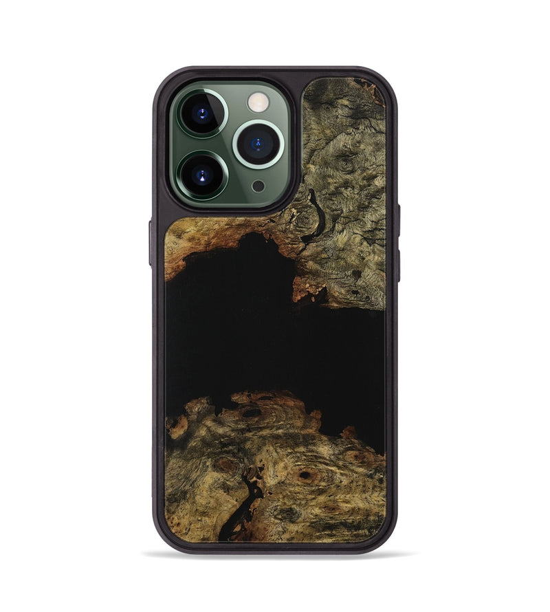 iPhone 13 Pro Wood Phone Case - Murial (Pure Black, 731246)