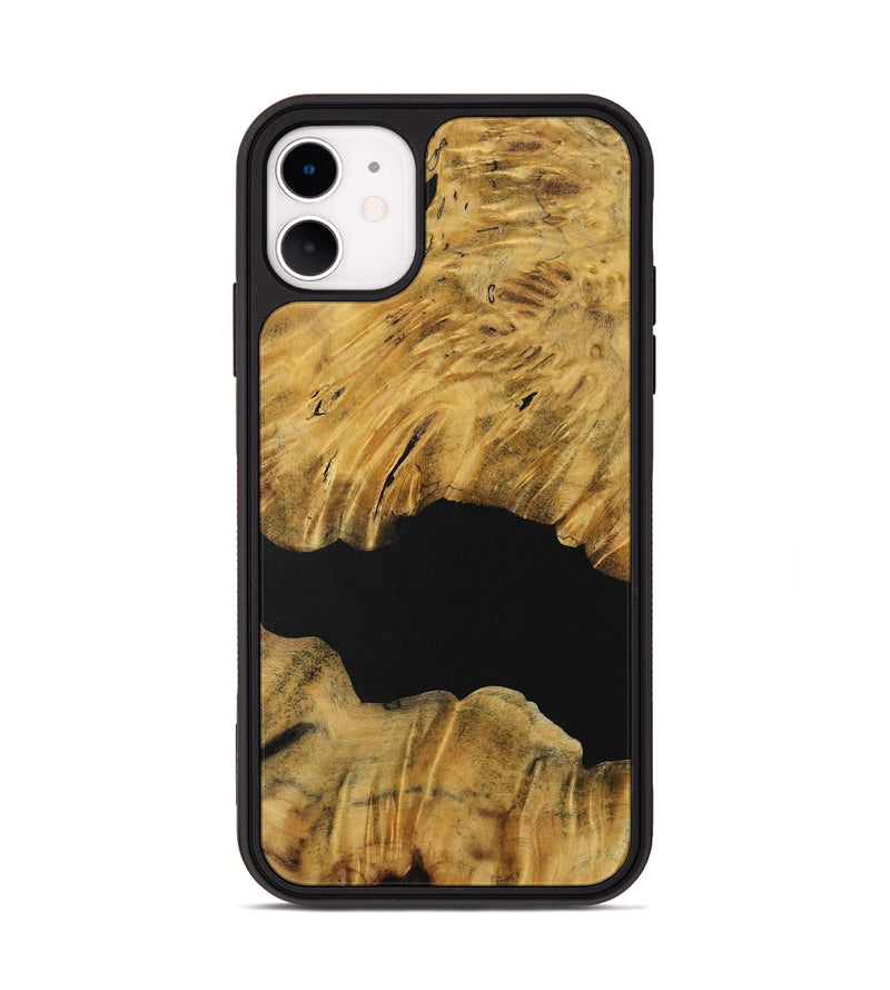 iPhone 11 Wood Phone Case - Lenna (Pure Black, 731250)