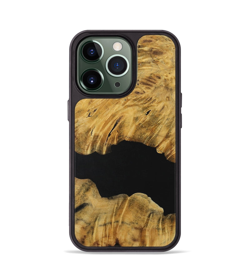 iPhone 13 Pro Wood Phone Case - Lenna (Pure Black, 731250)