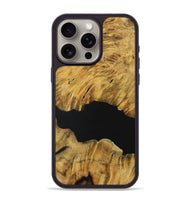 iPhone 15 Pro Max Wood Phone Case - Lenna (Pure Black, 731250)