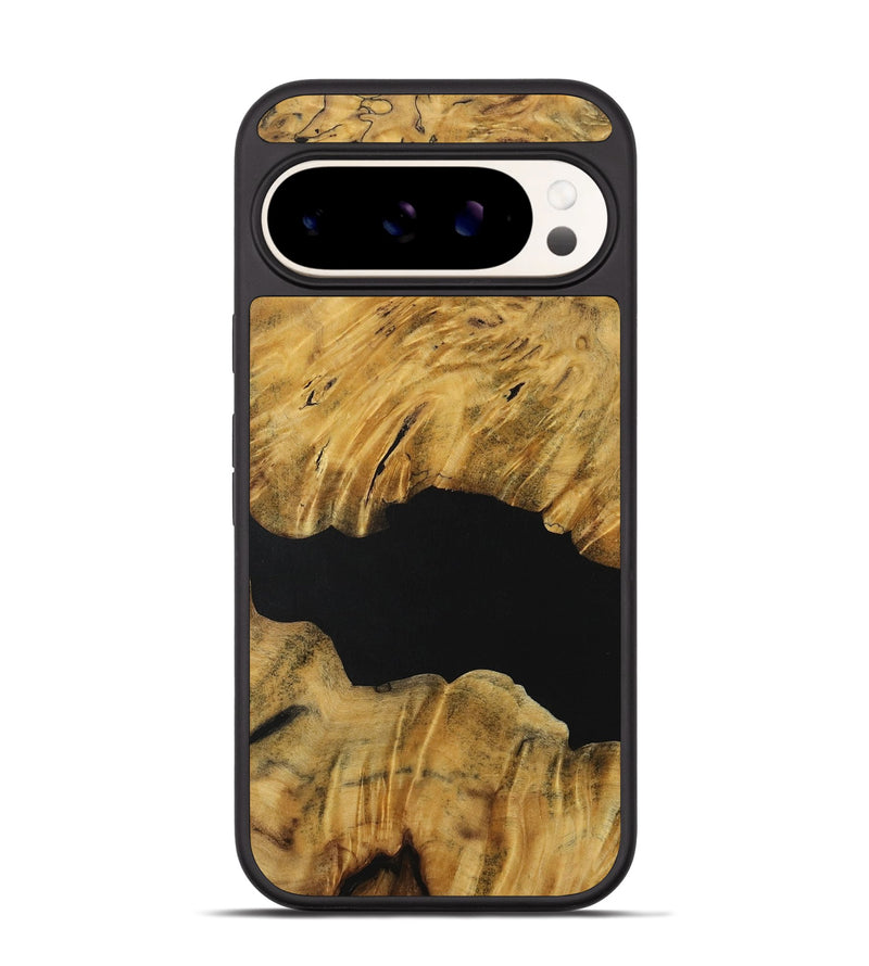 Pixel 9 Wood Phone Case - Lenna (Pure Black, 731250)