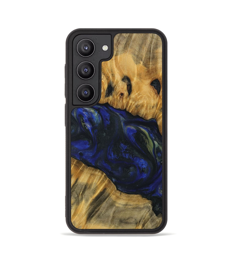 Galaxy S23 Wood Phone Case - Anne (Blue, 731255)