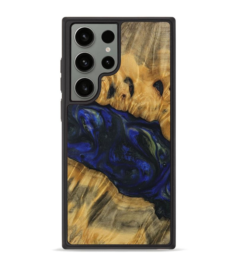 Galaxy S23 Ultra Wood Phone Case - Anne (Blue, 731255)