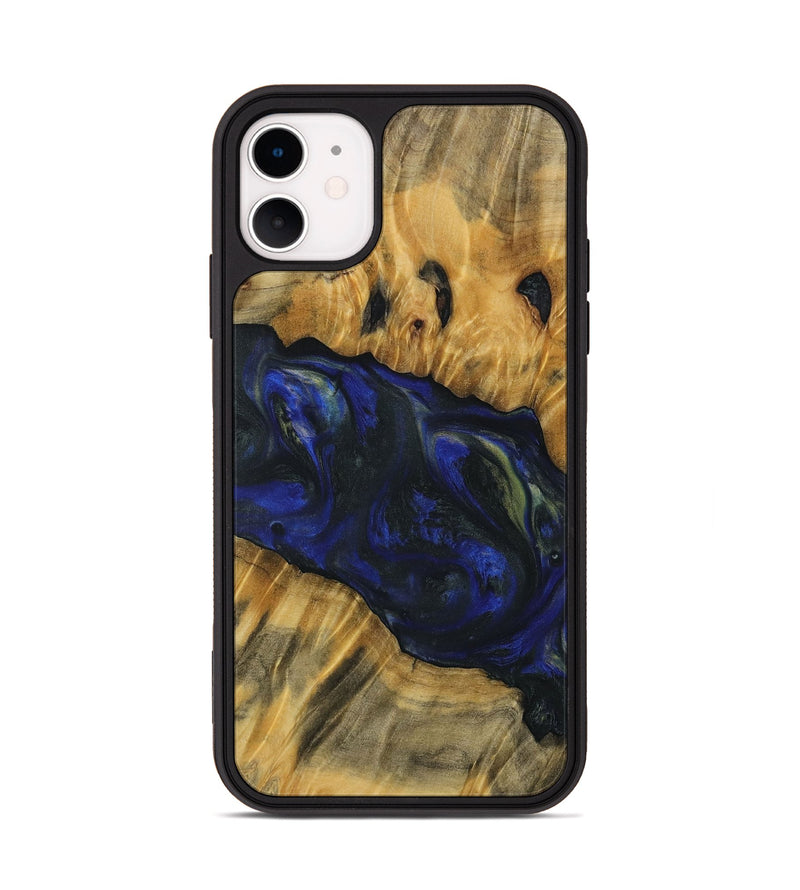 iPhone 11 Wood Phone Case - Anne (Blue, 731255)