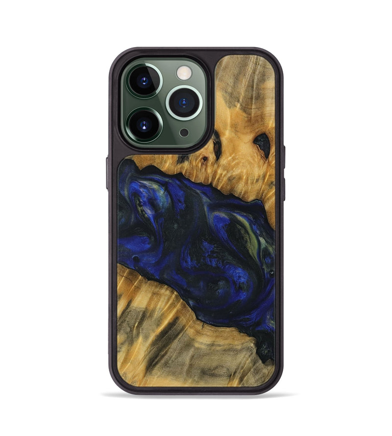 iPhone 13 Pro Wood Phone Case - Anne (Blue, 731255)