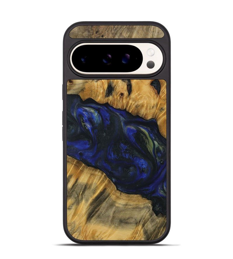 Pixel 9 Wood Phone Case - Anne (Blue, 731255)