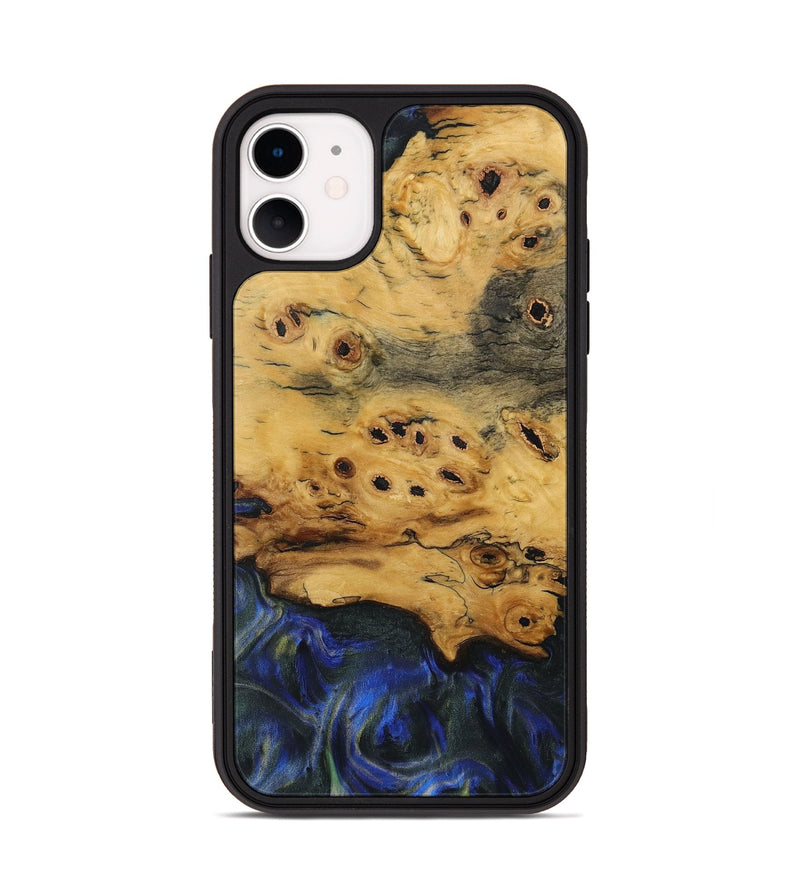 iPhone 11 Wood Phone Case - Tish (Blue, 731256)