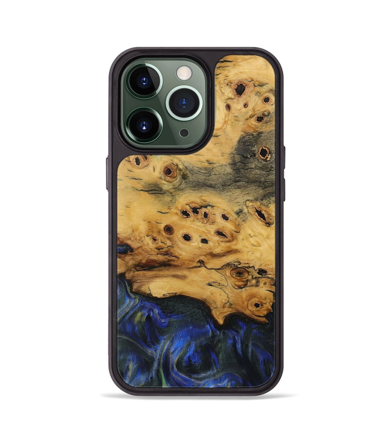 iPhone 13 Pro Wood Phone Case - Tish (Blue, 731256)