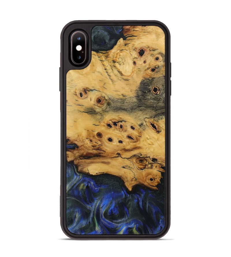 iPhone Xs Max Wood Phone Case - Tish (Blue, 731256)