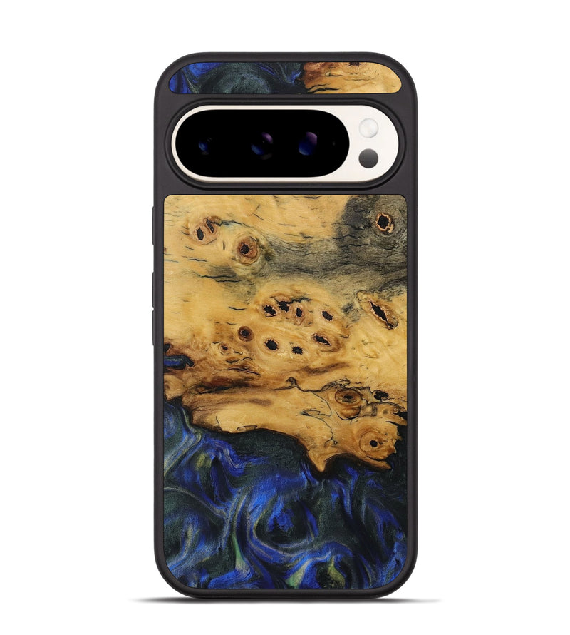 Pixel 9 Wood Phone Case - Tish (Blue, 731256)