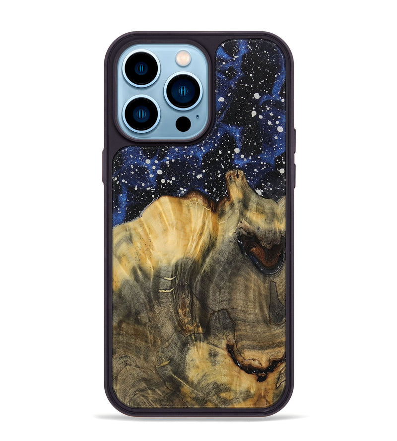 iPhone 14 Pro Max Wood Phone Case - Yihban (Cosmos, 731258)