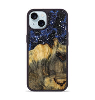 iPhone 15 Wood Phone Case - Yihban (Cosmos, 731258)