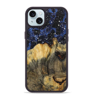 iPhone 15 Plus Wood Phone Case - Yihban (Cosmos, 731258)