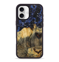 iPhone 16 Plus Wood Phone Case - Yihban (Cosmos, 731258)