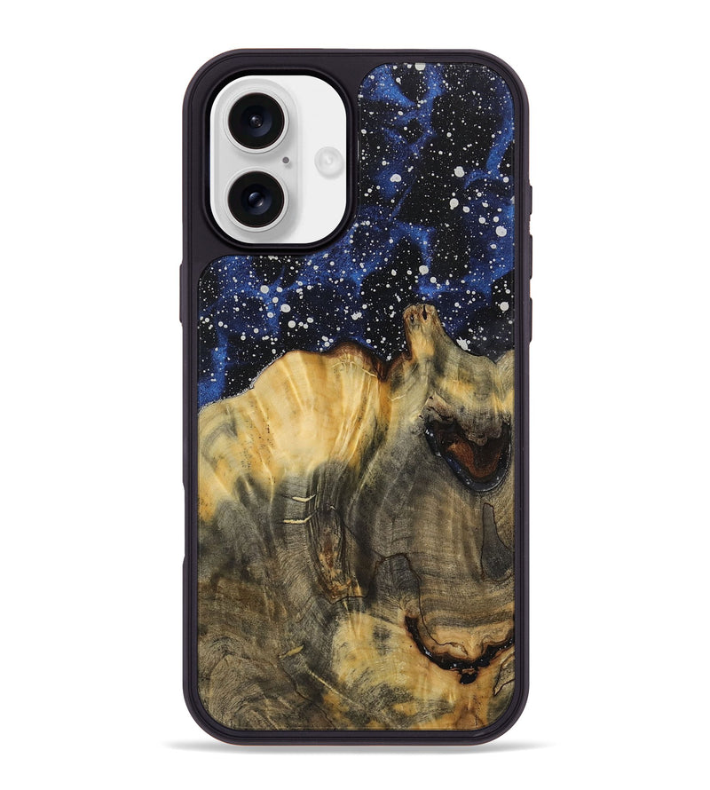 iPhone 16 Plus Wood Phone Case - Yihban (Cosmos, 731258)