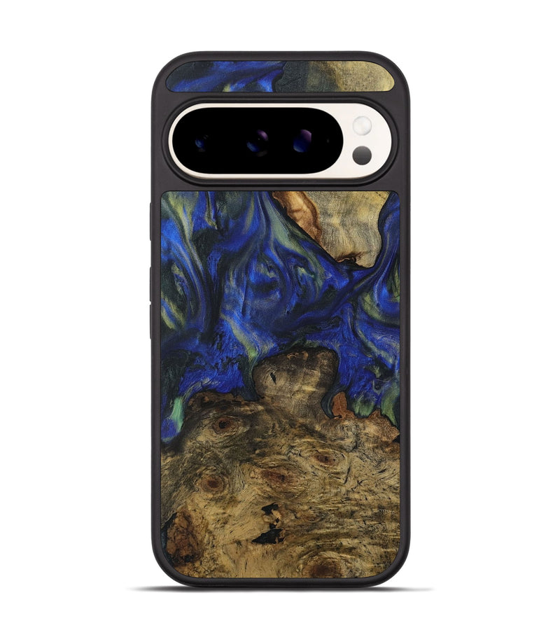 Pixel 9 Wood Phone Case - Delma (Blue, 731259)