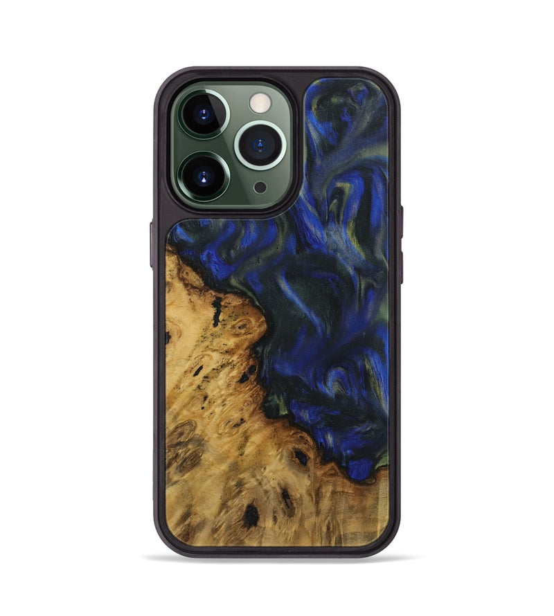 iPhone 13 Pro Wood Phone Case - Jurgen (Blue, 731269)