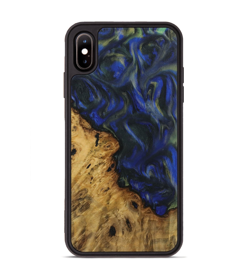 iPhone Xs Max Wood Phone Case - Jurgen (Blue, 731269)