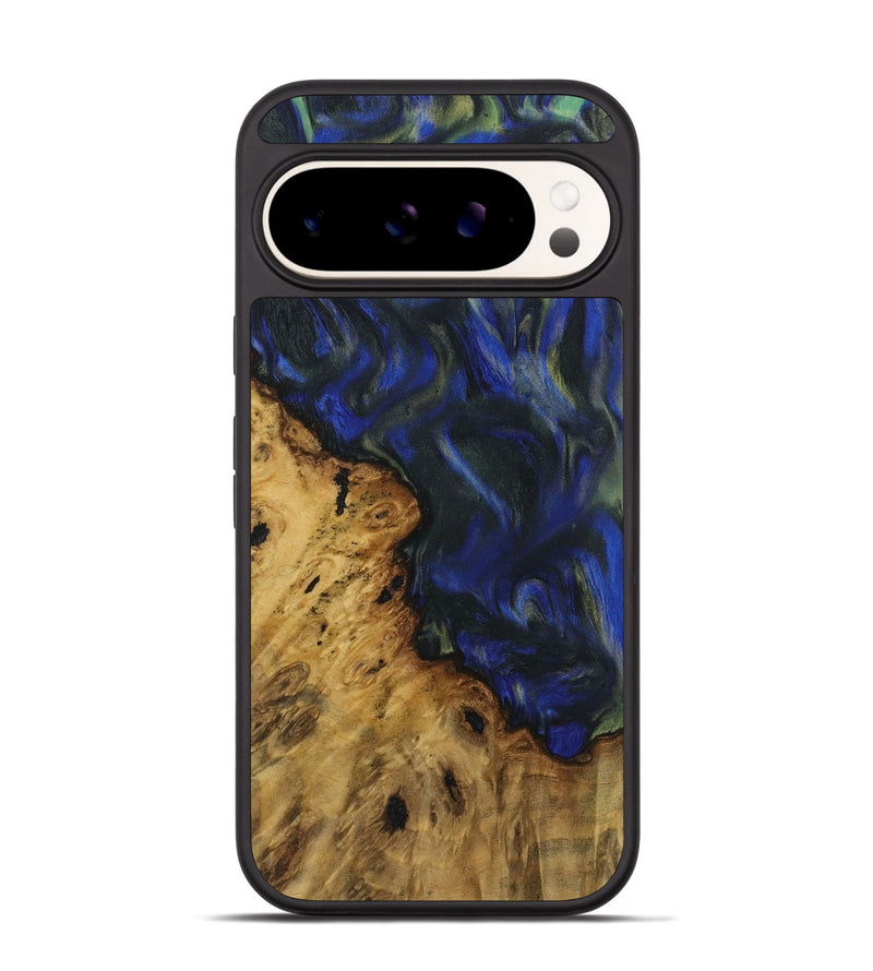 Pixel 9 Wood Phone Case - Jurgen (Blue, 731269)