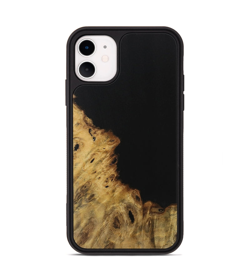 iPhone 11 Wood Phone Case - Corey (Pure Black, 731273)