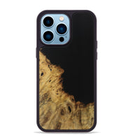 iPhone 14 Pro Max Wood Phone Case - Corey (Pure Black, 731273)