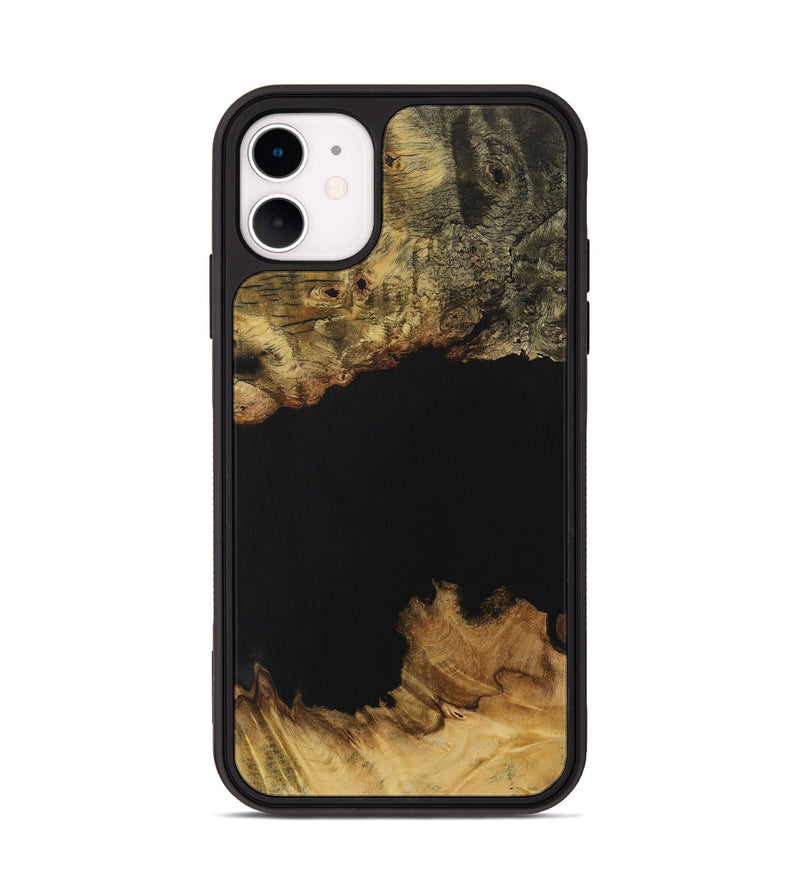 iPhone 11 Wood Phone Case - Vicky (Pure Black, 731274)