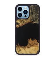 iPhone 14 Pro Max Wood Phone Case - Vicky (Pure Black, 731274)