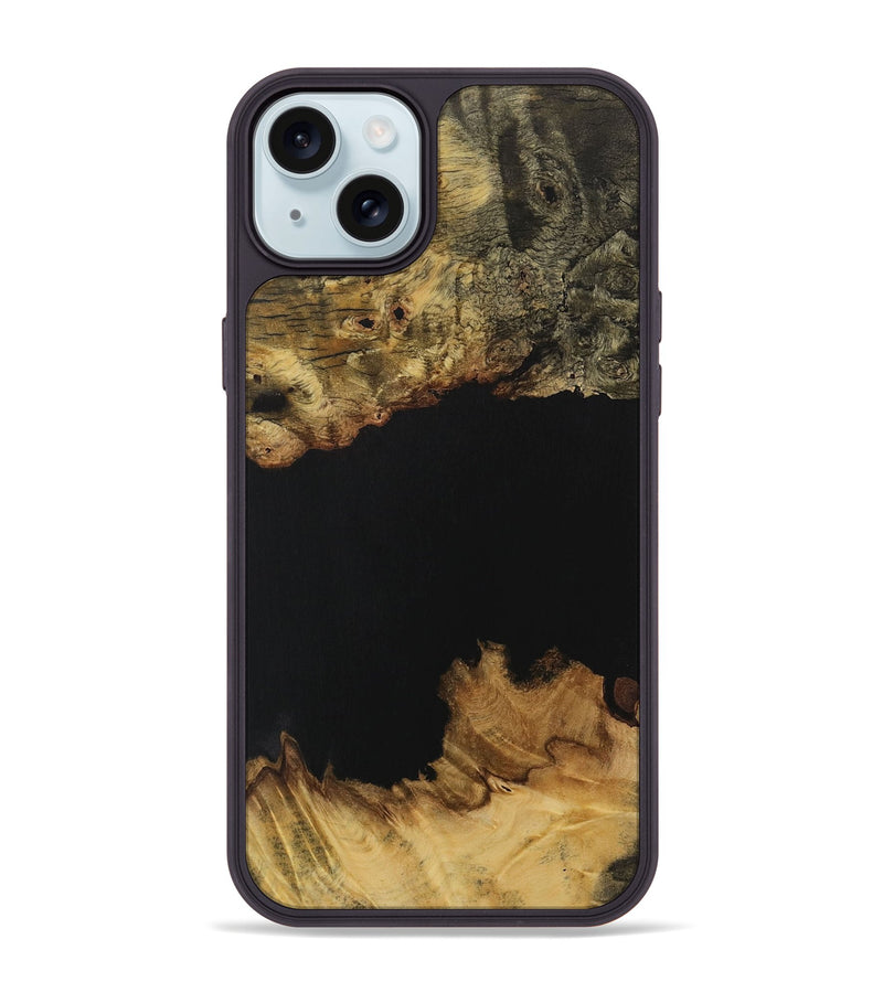 iPhone 15 Plus Wood Phone Case - Vicky (Pure Black, 731274)