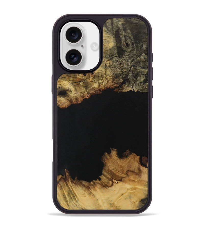 iPhone 16 Plus Wood Phone Case - Vicky (Pure Black, 731274)