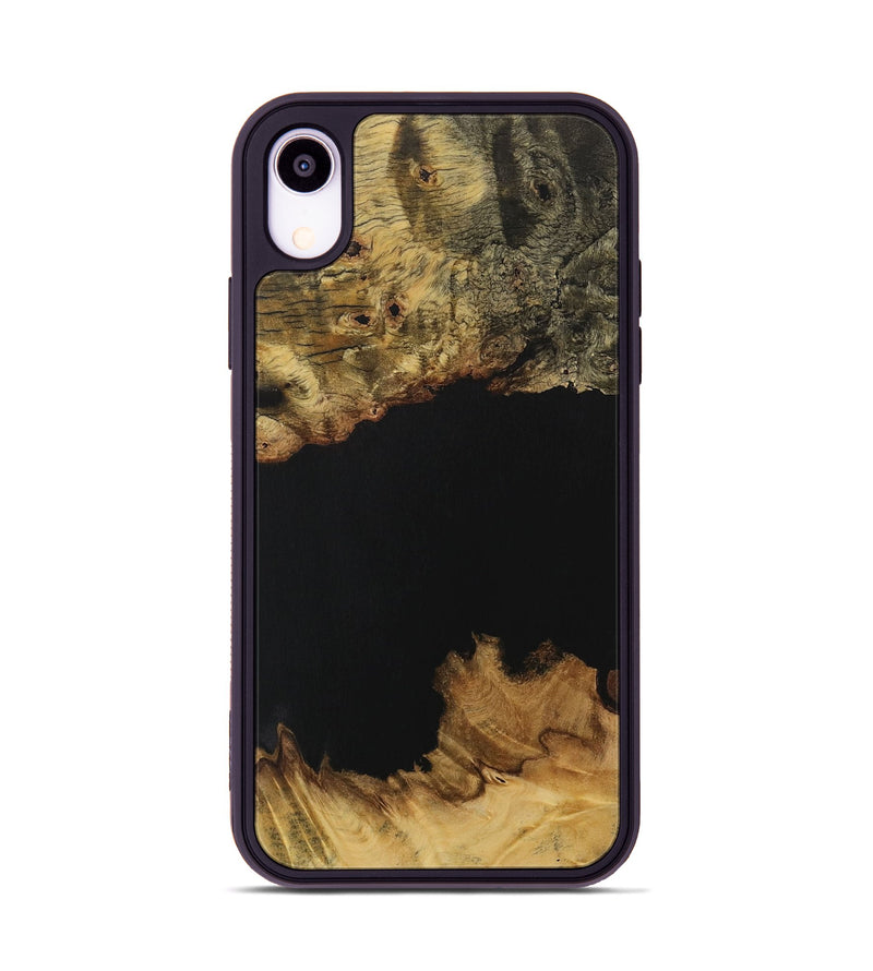 iPhone Xr Wood Phone Case - Vicky (Pure Black, 731274)