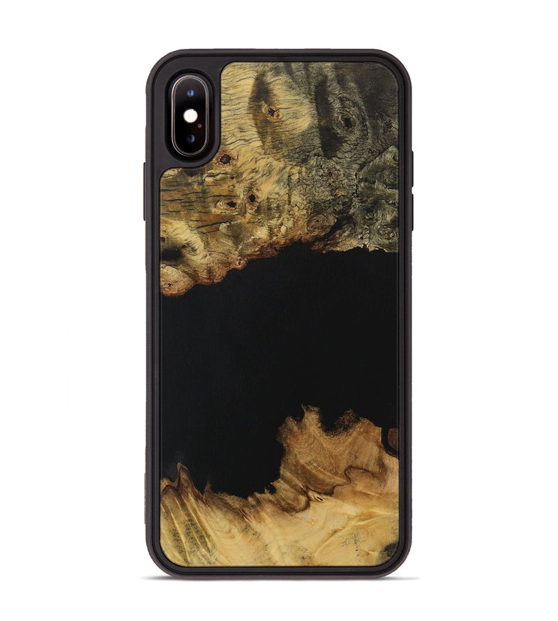 iPhone Xs Max Wood Phone Case - Vicky (Pure Black, 731274)